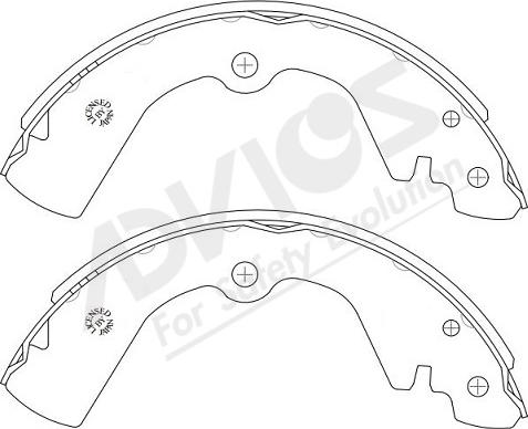 ADVICS-SEA B8N017Y - Комплект спирачна челюст vvparts.bg