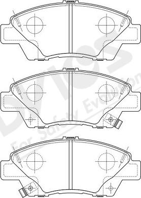 ADVICS-SEA C1N077Y - Комплект спирачно феродо, дискови спирачки vvparts.bg