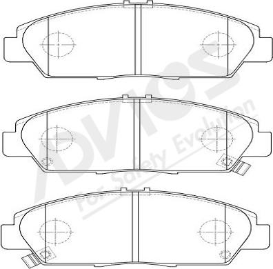 ADVICS-SEA C1N127Y - Комплект спирачно феродо, дискови спирачки vvparts.bg