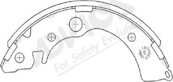 ADVICS-SEA C8N003Y - Комплект спирачна челюст vvparts.bg