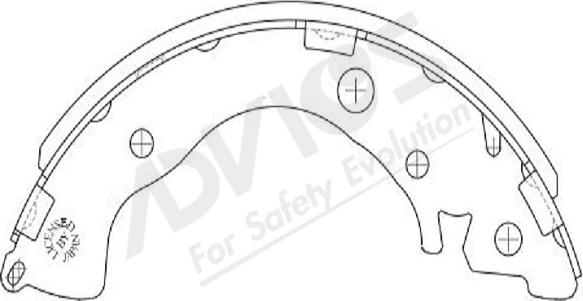 ADVICS-SEA C8N007Y - Комплект спирачна челюст vvparts.bg