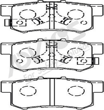 ADVICS-SEA C2N061 - Комплект спирачно феродо, дискови спирачки vvparts.bg