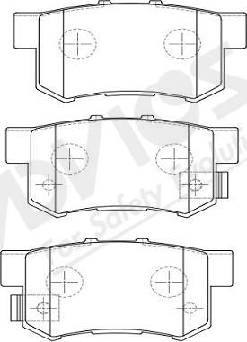 ADVICS-SEA C2N021Y - Комплект спирачно феродо, дискови спирачки vvparts.bg