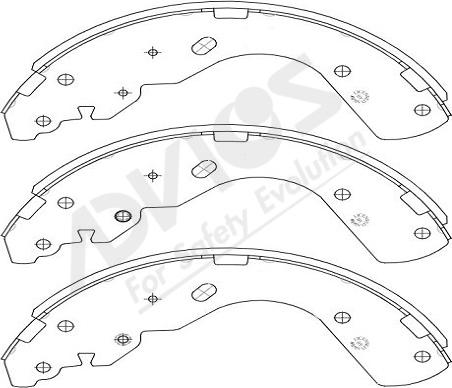 ADVICS-SEA E8N001Y - Комплект спирачна челюст vvparts.bg