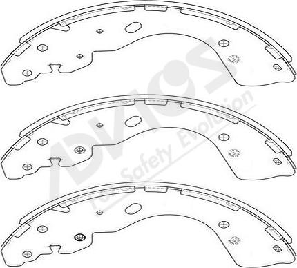 ADVICS-SEA E8N002Y - Комплект спирачна челюст vvparts.bg