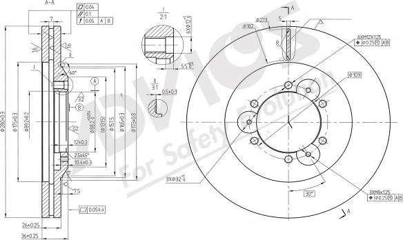 ADVICS-SEA J6F549 - Спирачен диск vvparts.bg