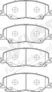 ADVICS-SEA J1N042Y - Комплект спирачно феродо, дискови спирачки vvparts.bg