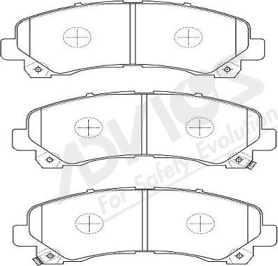 ADVICS-SEA J1N034Y - Комплект спирачно феродо, дискови спирачки vvparts.bg