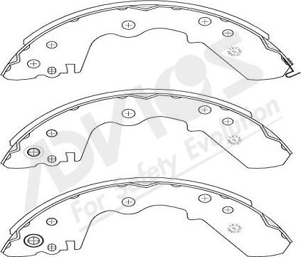 ADVICS-SEA J8N002Y - Комплект спирачна челюст vvparts.bg