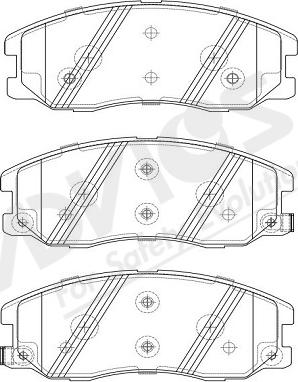 ADVICS-SEA L1N006Y - Комплект спирачно феродо, дискови спирачки vvparts.bg