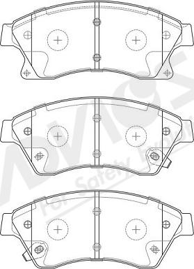 ADVICS-SEA L1N007Y - Комплект спирачно феродо, дискови спирачки vvparts.bg