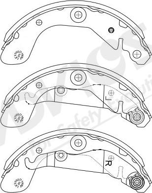 ADVICS-SEA L8N003Y - Комплект спирачна челюст vvparts.bg