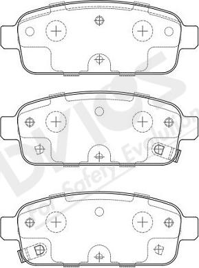 ADVICS-SEA L2N008Y - Комплект спирачно феродо, дискови спирачки vvparts.bg