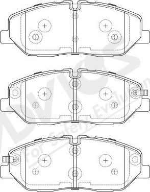 ADVICS-SEA R1N064Y - Комплект спирачно феродо, дискови спирачки vvparts.bg