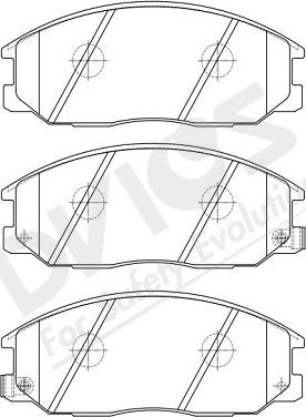 ADVICS-SEA R1N004Y - Комплект спирачно феродо, дискови спирачки vvparts.bg