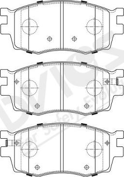 ADVICS-SEA R1N016Y - Комплект спирачно феродо, дискови спирачки vvparts.bg