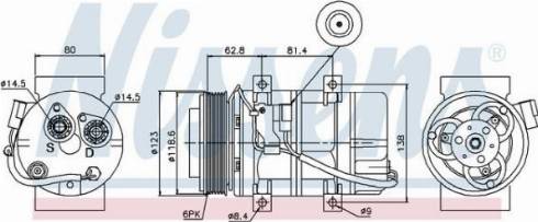 AES PSH 89069 - Компресор, климатизация vvparts.bg