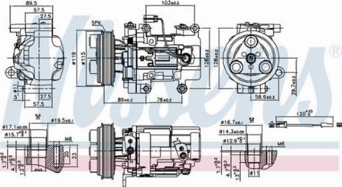 AES PSH 89351 - Компресор, климатизация vvparts.bg