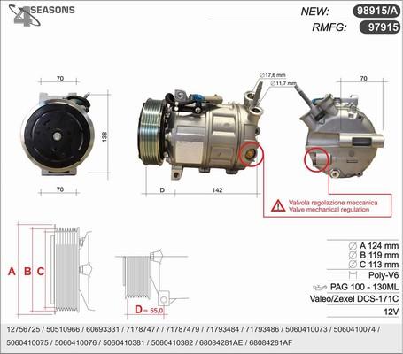 AHE 98915/A - Компресор, климатизация vvparts.bg