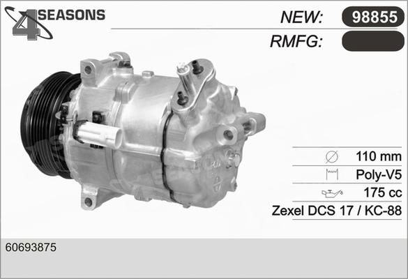 AHE 98855 - Компресор, климатизация vvparts.bg