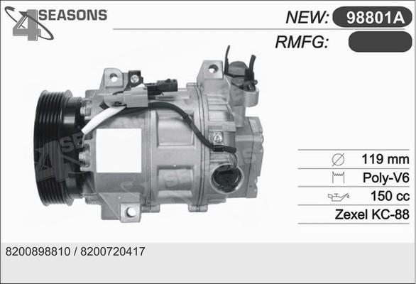 AHE 98801/A - Компресор, климатизация vvparts.bg