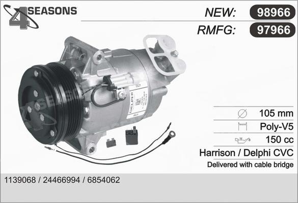 AHE 97966 - Компресор, климатизация vvparts.bg