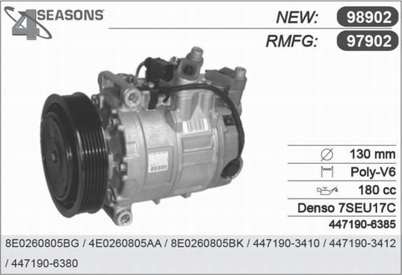 AHE 97902 - Компресор, климатизация vvparts.bg