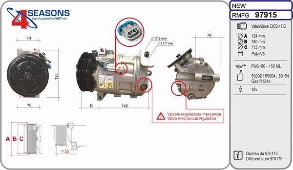 AHE 97915 - Компресор, климатизация vvparts.bg