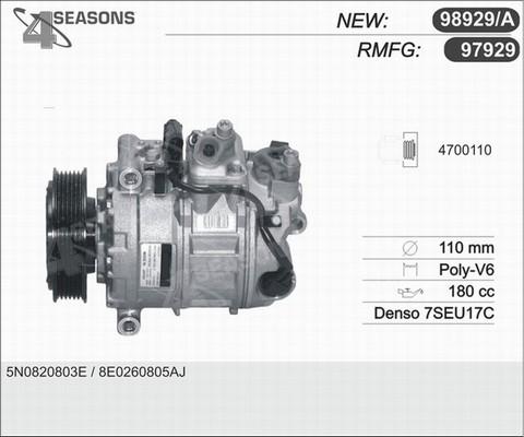 AHE 97929 - Компресор, климатизация vvparts.bg