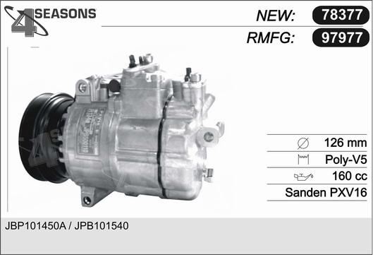 AHE 97977 - Компресор, климатизация vvparts.bg