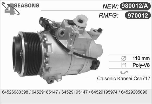 AHE 970012 - Компресор, климатизация vvparts.bg