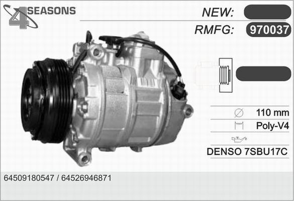 AHE 970037 - Компресор, климатизация vvparts.bg