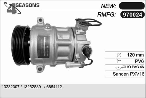 AHE 970024 - Компресор, климатизация vvparts.bg