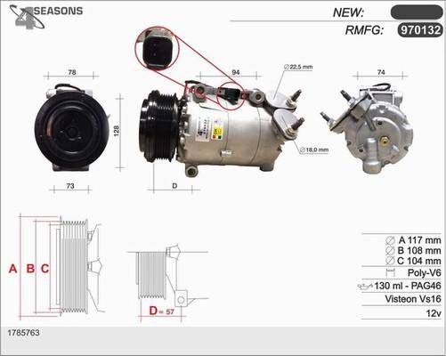 AHE 970132 - Компресор, климатизация vvparts.bg