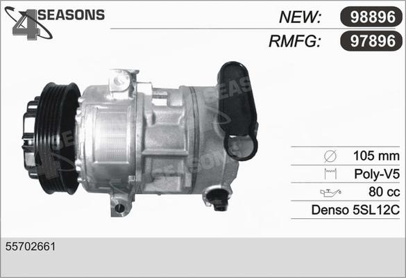 AHE 97896 - Компресор, климатизация vvparts.bg