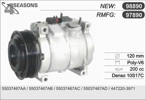 AHE 97890 - Компресор, климатизация vvparts.bg