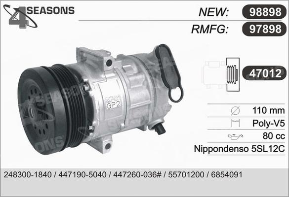 AHE 97898 - Компресор, климатизация vvparts.bg