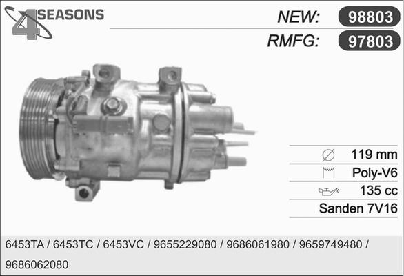 AHE 97803 - Компресор, климатизация vvparts.bg