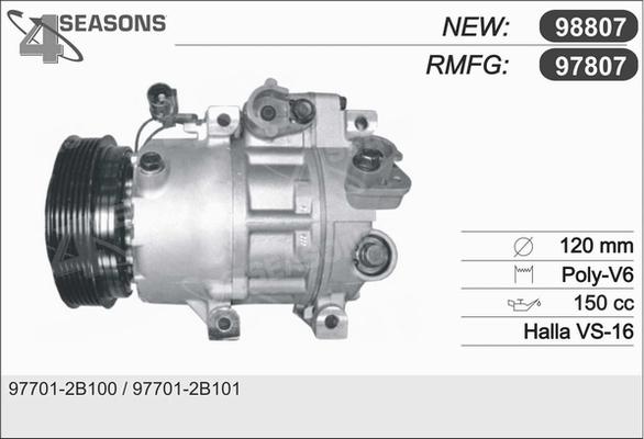 AHE 97807 - Компресор, климатизация vvparts.bg