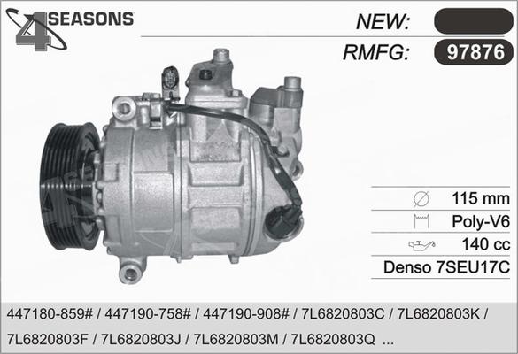 AHE 97876 - Компресор, климатизация vvparts.bg