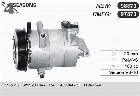 AHE 97870 - Компресор, климатизация vvparts.bg