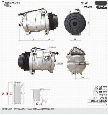 AHE 97397 - Компресор, климатизация vvparts.bg