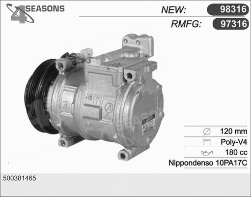 AHE 97316 - Компресор, климатизация vvparts.bg