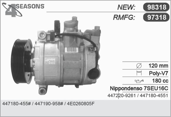 AHE 97318 - Компресор, климатизация vvparts.bg