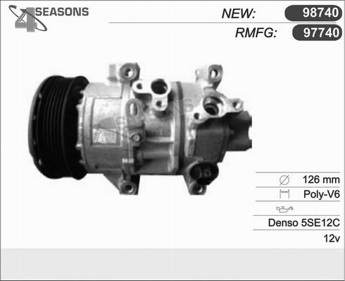 AHE 97740 - Компресор, климатизация vvparts.bg