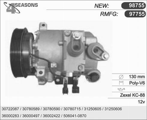 AHE 97755 - Компресор, климатизация vvparts.bg