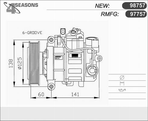 AHE 97757 - Компресор, климатизация vvparts.bg