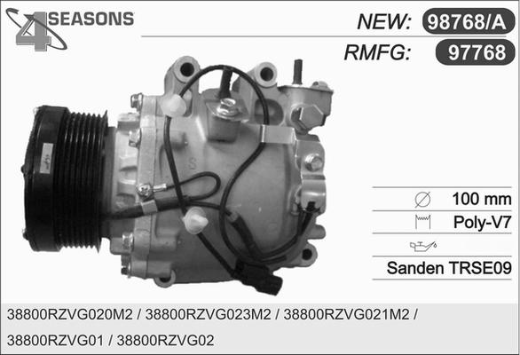 AHE 97768 - Компресор, климатизация vvparts.bg