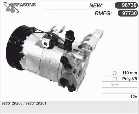 AHE 97730 - Компресор, климатизация vvparts.bg