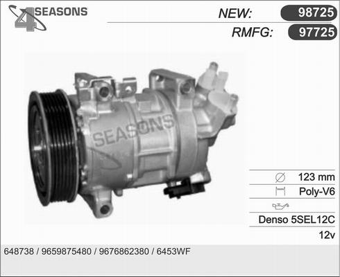 AHE 97725 - Компресор, климатизация vvparts.bg